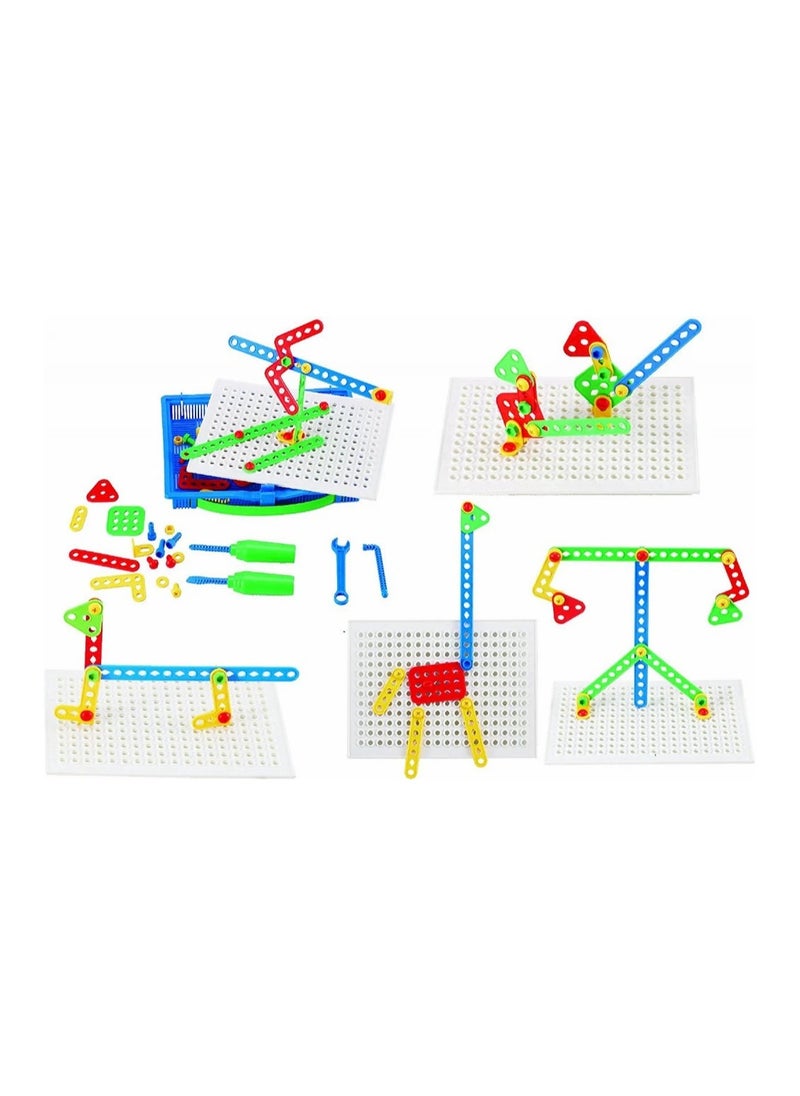 Plastic Construction Set for Kids – 92 Pieces for Skill and Creativity Development​  - Image 4