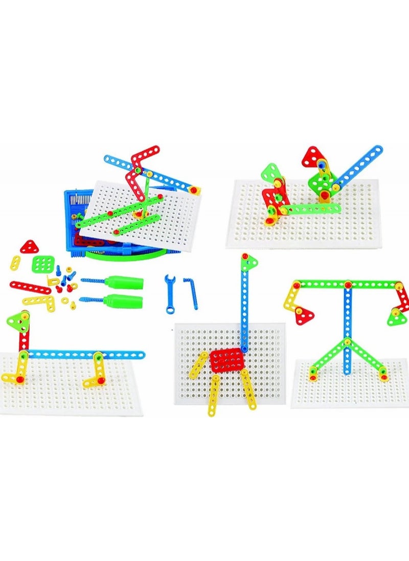 Plastic Construction Set for Kids – 92 Pieces for Skill and Creativity Development​  - Image 3