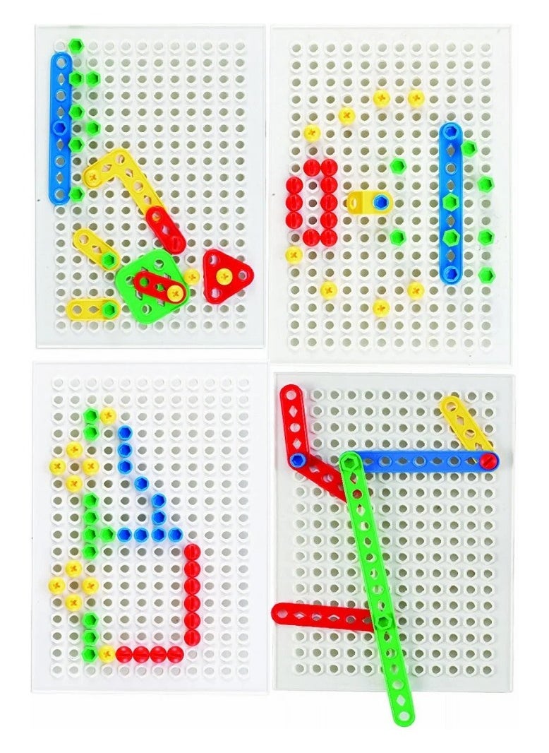 Plastic Construction Set for Kids – 92 Pieces for Skill and Creativity Development​  - Image 1