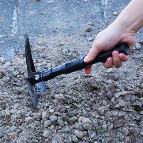 MEZON Folding Survival Shovel for Camping & Hiking | Multi-Purpose Lightweight Entrenching Tool with Carry Case | Portable Spade for Outdoor, Off-Road, Digging, Gardening & Emergency Use - Image 4