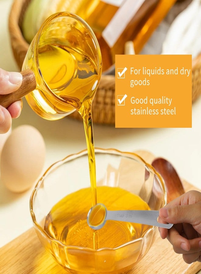panthra 6 Pcs of Teaspoon Measuring Spoons, Stainless Steel Table Spoons 1 Tsp Scoop 1/4 Tablespoon, Comfortable Grip Handle, Precise Scale, Suitable for Kitchen Baking and Cooking, Etc. - Image 3