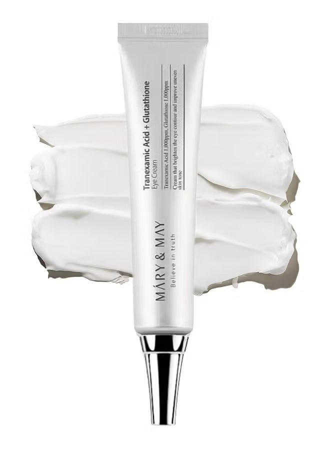 Mary & May Eye Brightening Cream for dark circles, brightening the eye area and fighting wrinkles with tranexamic acid extract and glutathione 1.05oz/30 g. - Image 1