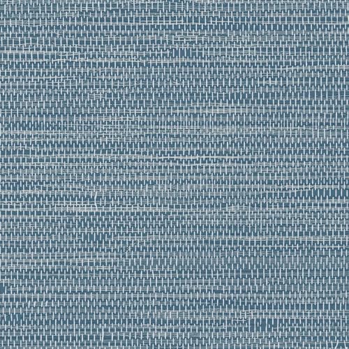 JiffDiff Grasscloth Wallpaper Peel and Stick Blue Grassweave Stick on Wallpaper Textured Self Adhesive Contact Paper 17.3"x118" - Image 1