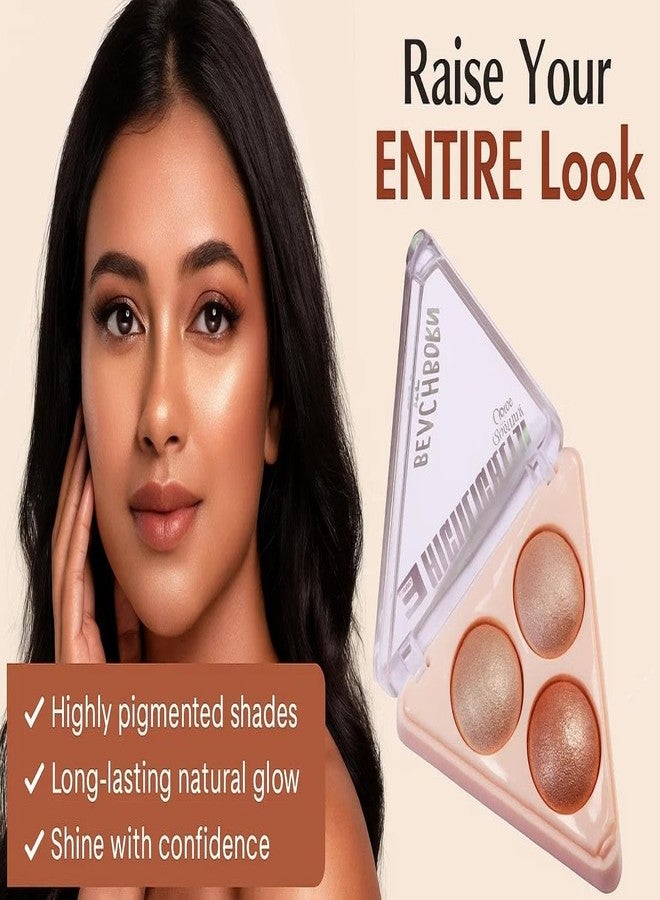 BEACHBORN INDIA Multicolor Highlighter Palette Highly Pigmented and Blendable | Matte Finish | Perfect Makeup with Radiant, Buildable Shades traingle highlighter (BBI-02-06 SHADE NO.3, 6G) - Image 4