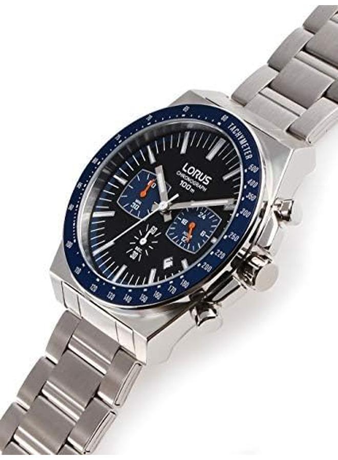 لوراس ساعة كوارتز تناظرية رياضية للرجال مع سوار من الفولاذ المقاوم للصدأ Rt347Gx9 - Image 2