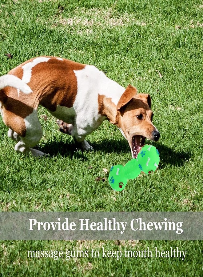 Smart Pups Squeaky Toys for Puppy,Dumbbell-Shaped Toys for Teething, Dog Chew Toys with Squeak Puppies Toys for Small Dogs and - Image 4