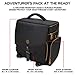 ENHANCE Tabletop DnD Bag RPG Adventurers Dungeons and Dragons Accessories Bag with Miniatures Storage Mat Holder DnD Dice Token Pockets Fits 48 DnD Books DM Guide Players Handbook Black - Image 3