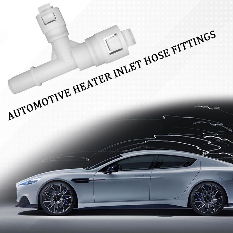 MLAHUIER Car Heater Hose Fitting,T-connector Three-way Cooling Water Pipe Joint, Heater Inlet Hose Fitting Replacement OEM#15055343 15055342, Compatible with Select Chevy Cadillac Chevrolet GMC(White) - Image 4