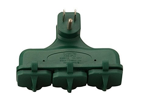 Woods 13270 Outdoor Rated 3 Outlet Covered Adapter; Green. - Image 4