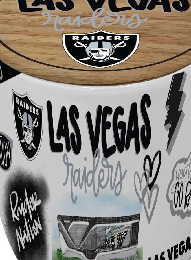 Proformance Home NFL Las Vegas Raiders Loco Fan 16oz Ceramic Candle - Image 2