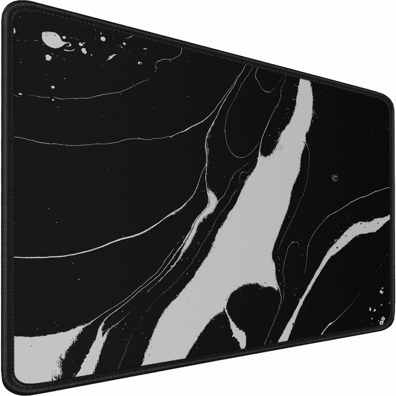 Naukay Large Mouse Pad  31.5X15.7 Inch Large Extended Computer Keyboard Mouse Mat  Water Resist Non-Slip Mousepad Rubber Base Long Xxl Desk Mouse Pad For Work & Gaming  Office & Home  Black White - Image 1