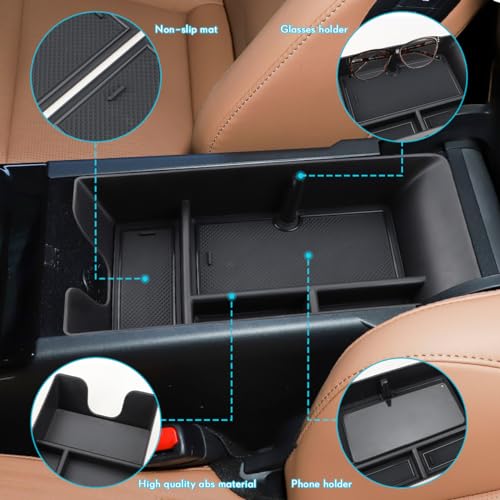 MARCHFA صينية تنظيم كونسول مركز MARCHFA متوافقة مع تويوتا كامري 2025 ملحقات صندوق تخزين مسند الذراع لمثبت كونسول كامري 2025 - Image 3