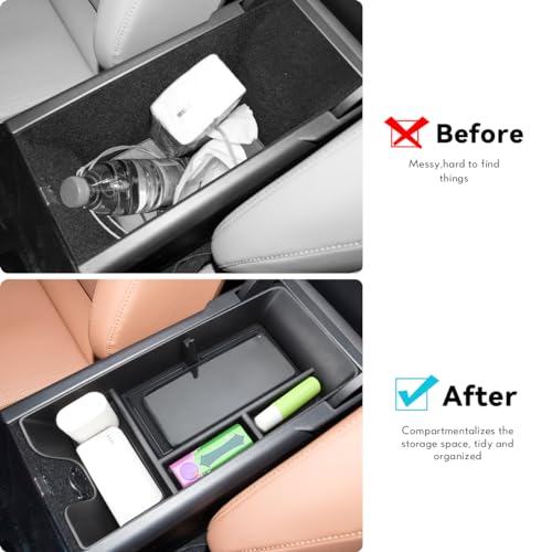 MARCHFA صينية تنظيم كونسول مركز MARCHFA متوافقة مع تويوتا كامري 2025 ملحقات صندوق تخزين مسند الذراع لمثبت كونسول كامري 2025 - Image 2