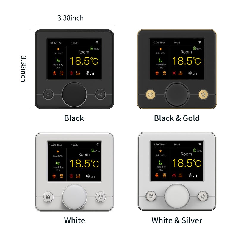 Smart Thermostat 2.8Inch RGB Colorful LCD Display - Weekly-Programmable Intelligent Thermostat for Home Temperature Control - Image 3