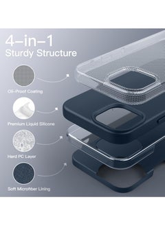 BORTONY iPhone 15 Plus Case 6.7 Inch Silicone Silky-Soft Touch iPhone 15 Plus Cover Full-Body Slim Thin Phone Case Shockproof Protective Case Cover for Apple iPhone 15 Plus  - Image 3