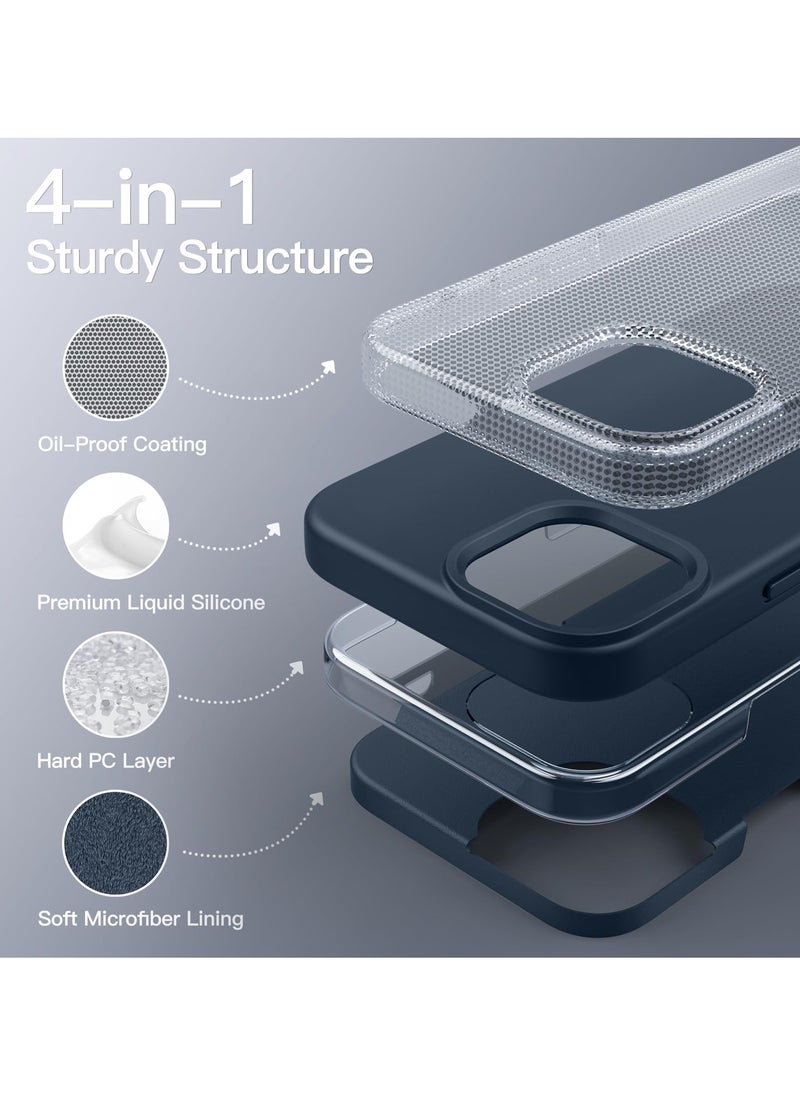 BORTONY - iPhone 15 Plus Case 6.7 Inch Silicone Silky-Soft Touch iPhone 15 Plus Cover Full-Body Slim Thin Phone Case Shockproof Protective Case Cover for Apple iPhone 15 Plus - Image 1