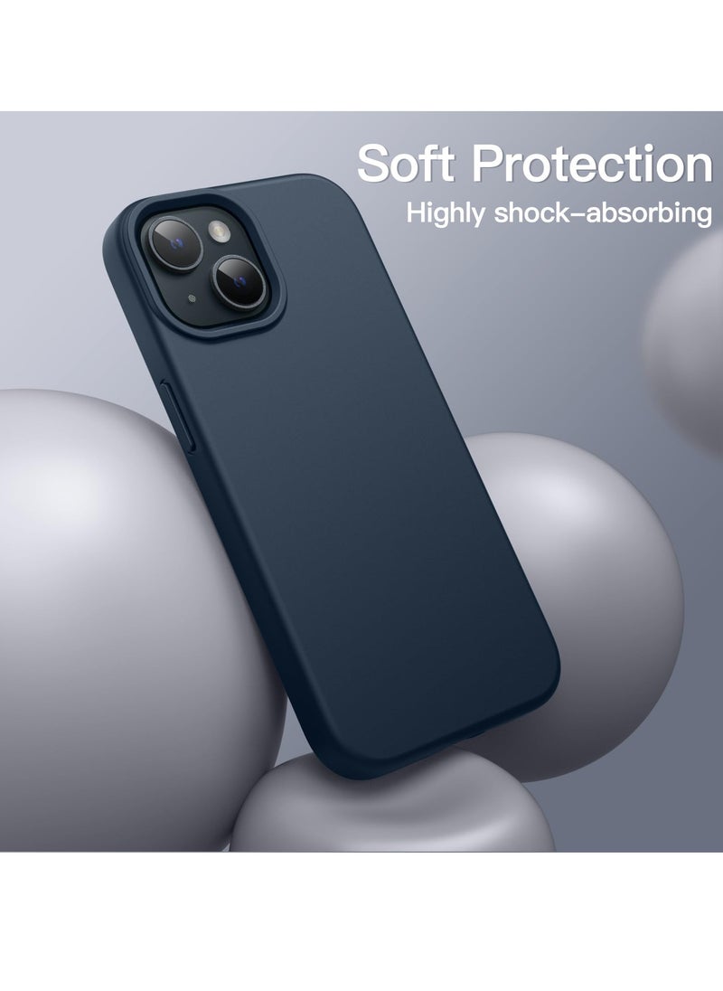 BORTONY - iPhone 15 Plus Case 6.7 Inch Silicone Silky-Soft Touch iPhone 15 Plus Cover Full-Body Slim Thin Phone Case Shockproof Protective Case Cover for Apple iPhone 15 Plus - Image 1