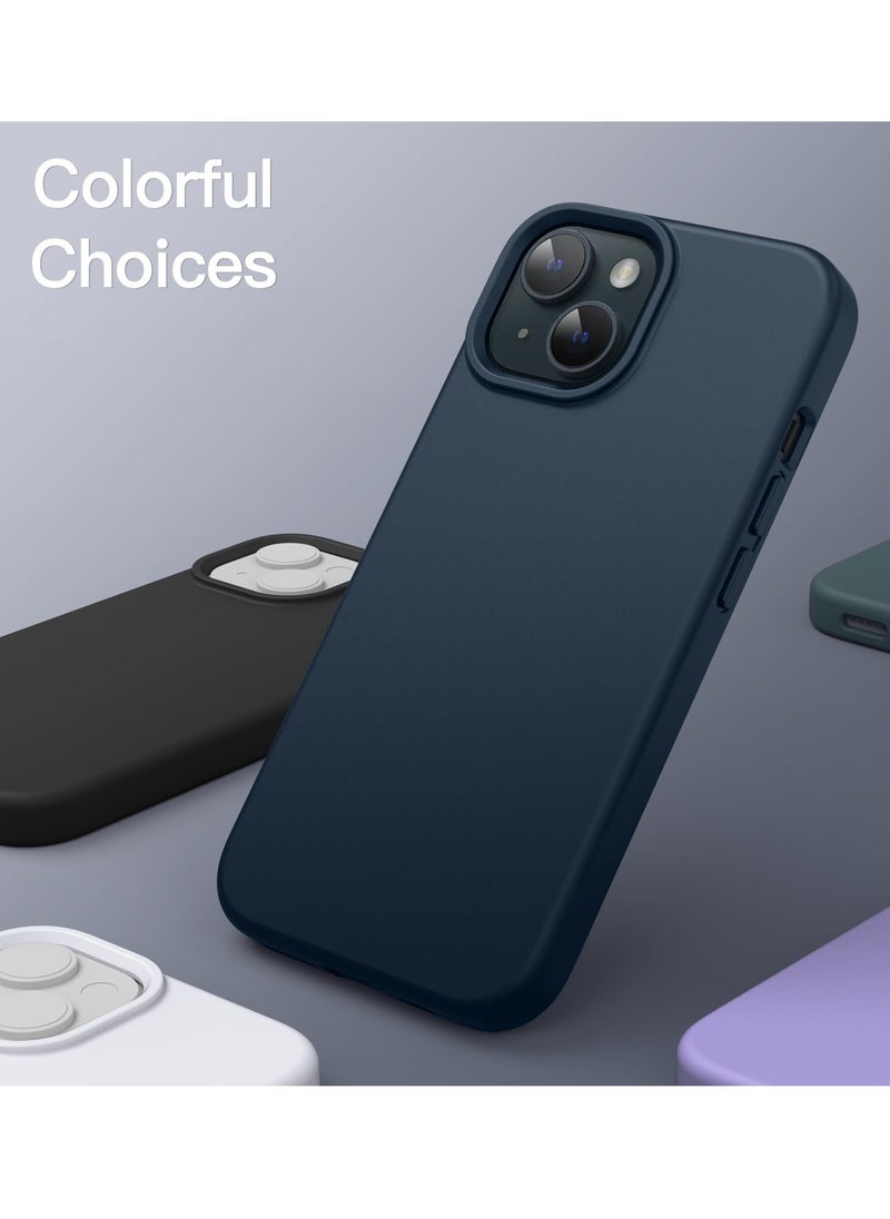 BORTONY - iPhone 15 Plus Case 6.7 Inch Silicone Silky-Soft Touch iPhone 15 Plus Cover Full-Body Slim Thin Phone Case Shockproof Protective Case Cover for Apple iPhone 15 Plus - Image 1