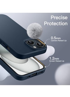 BORTONY iPhone 15 Plus Case 6.7 Inch Silicone Silky-Soft Touch iPhone 15 Plus Cover Full-Body Slim Thin Phone Case Shockproof Protective Case Cover for Apple iPhone 15 Plus  - Image 5