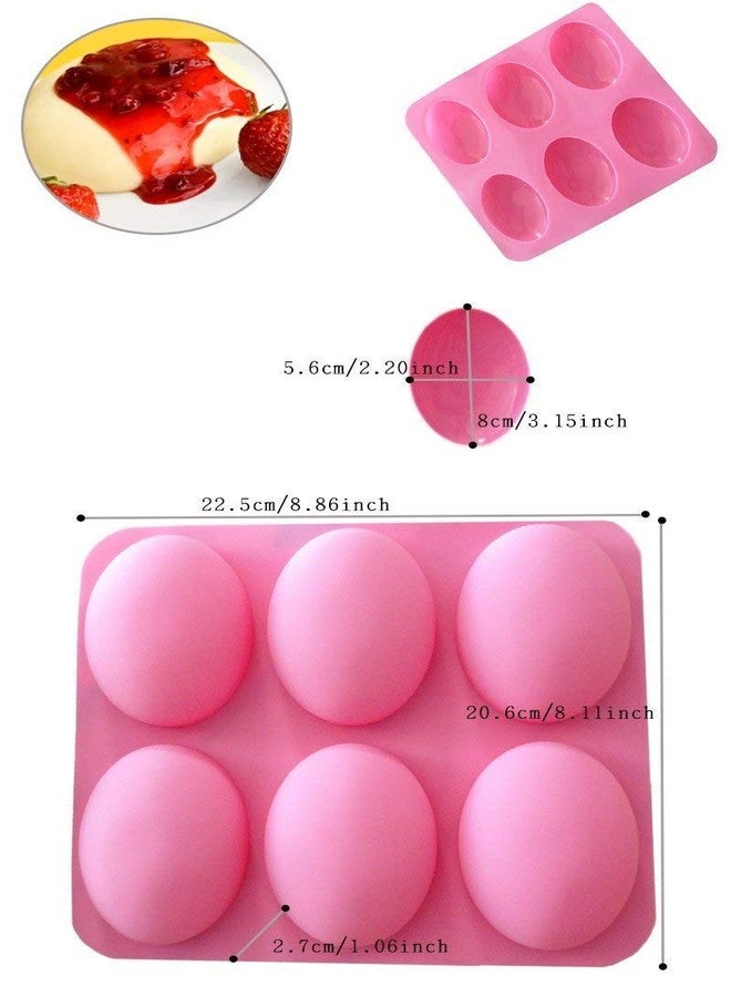 BLAPOXE DIY 6 Slots Cake Mold Tool Oval Goose Eggs Shape Silicone Soap Mould Handmade Chocolate Pudding Jelly Candy Cookie Maker - Image 5