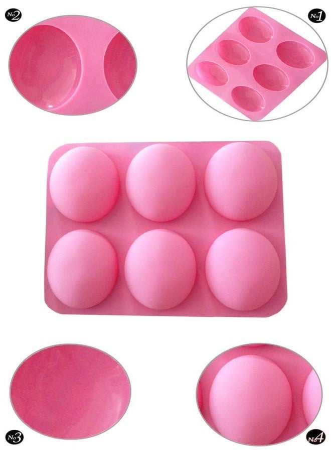 BLAPOXE DIY 6 Slots Cake Mold Tool Oval Goose Eggs Shape Silicone Soap Mould Handmade Chocolate Pudding Jelly Candy Cookie Maker - Image 2