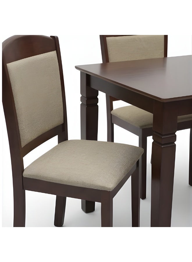 ABX HOME Davos Dining Table set 6 seater Rectangular Dining Set | Sturdy Kitchen Wooden Top Table with Fabric Chairs | Dining set 1+6 Seater for Home, Dining Room - Image 5