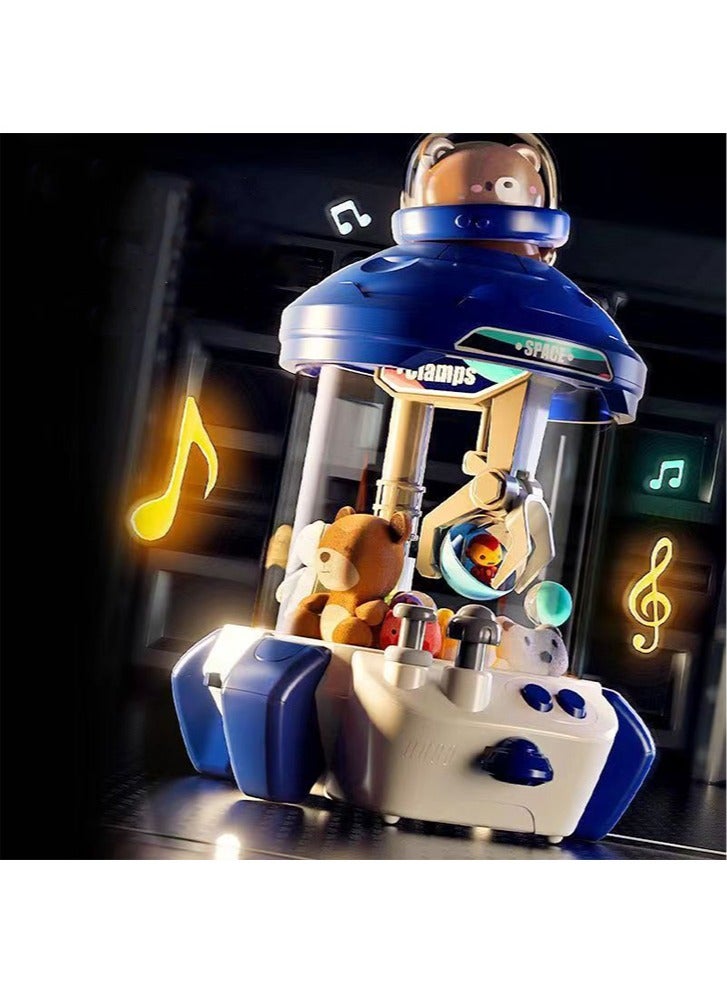 Children's Doll Machine Toy Play House Clip Doll Machine Doll Gacha Machine Boys Educational Toy Birthday Gift Blue - Image 1