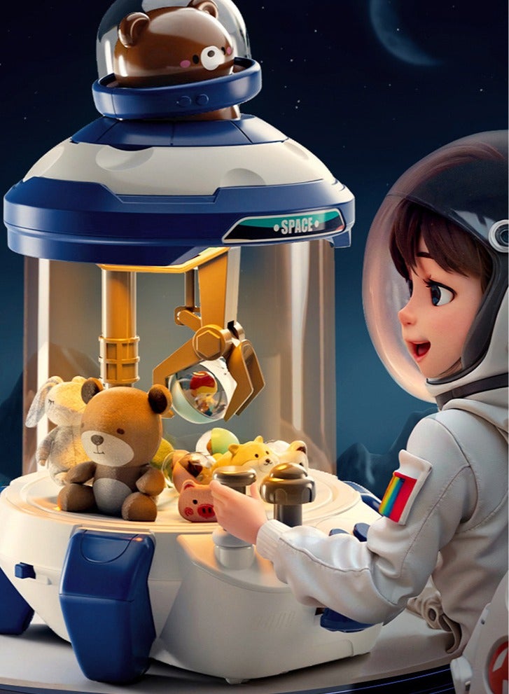 Children's Doll Machine Toy Play House Clip Doll Machine Doll Gacha Machine Boys Educational Toy Birthday Gift Blue - Image 3