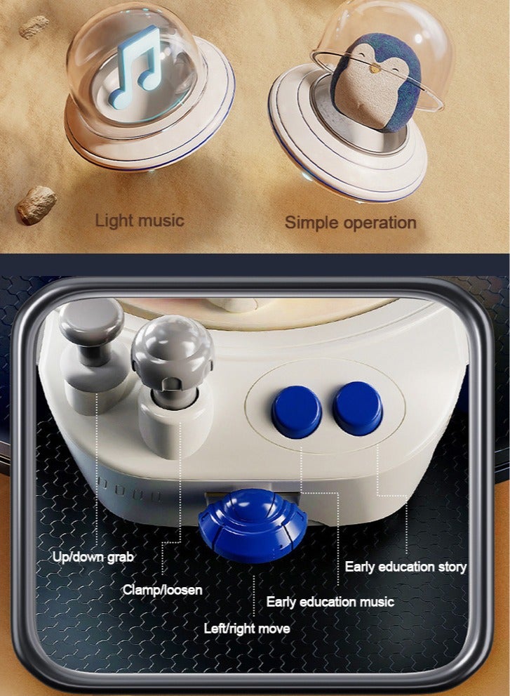 Children's Doll Machine Toy Play House Clip Doll Machine Doll Gacha Machine Boys Educational Toy Birthday Gift Blue - Image 4