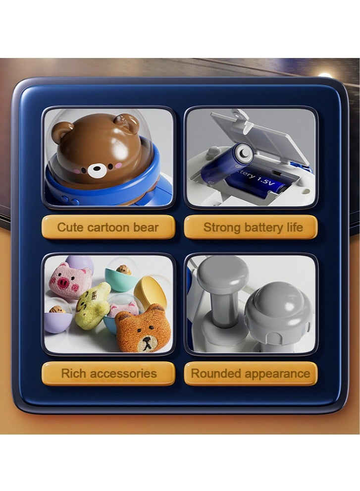 Children's Doll Machine Toy Play House Clip Doll Machine Doll Gacha Machine Boys Educational Toy Birthday Gift Blue - Image 5