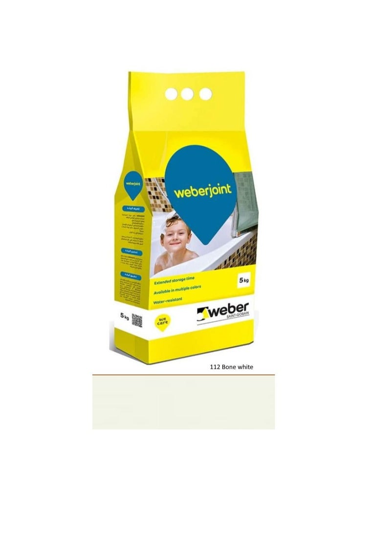 Weber - Weber Cement Based Pre Mixed Tile Joint Grout Multi Colors BONE WHITE - Image 1