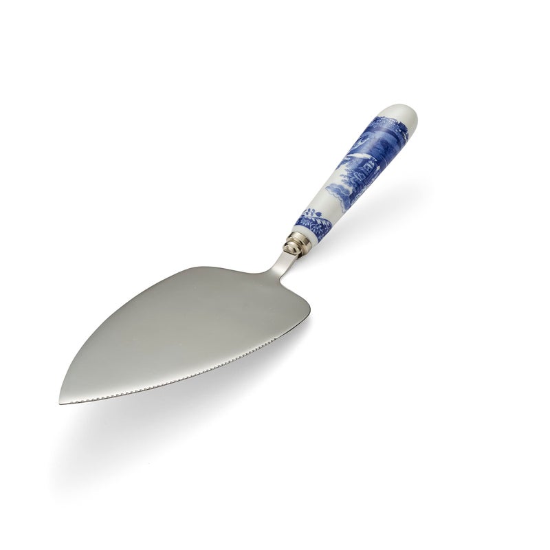 Spode Blue Italian Cake Server - 10 Inch Porcelain Dessert Knife for Slicing Cakes, Pies, Pastries - Image 4
