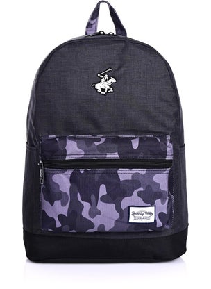 BEVERLY HILLS POLO CLUB 75554 School Backpack Black Camouflage  - Image 1