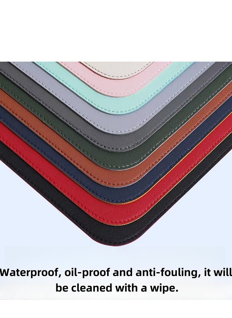 Laseta - Large Mouse Pad Extended Gaming Non-Slip Rubber Base Office Desk Double-sided Color Matching Mouse Pad Keyboard Mouse Pads Grey+Khaki 80x40cm - Image 1