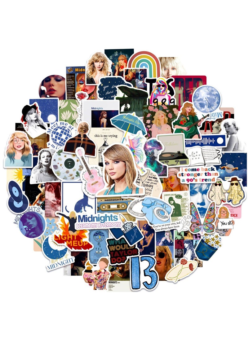 Taylor Swift Album Stickers - 100PCS Waterproof Vinyl Stickers for Water Bottles, Laptops, Music Fans, Party Favors, Decorations, Gifts for Girls and Teens. - Image 1