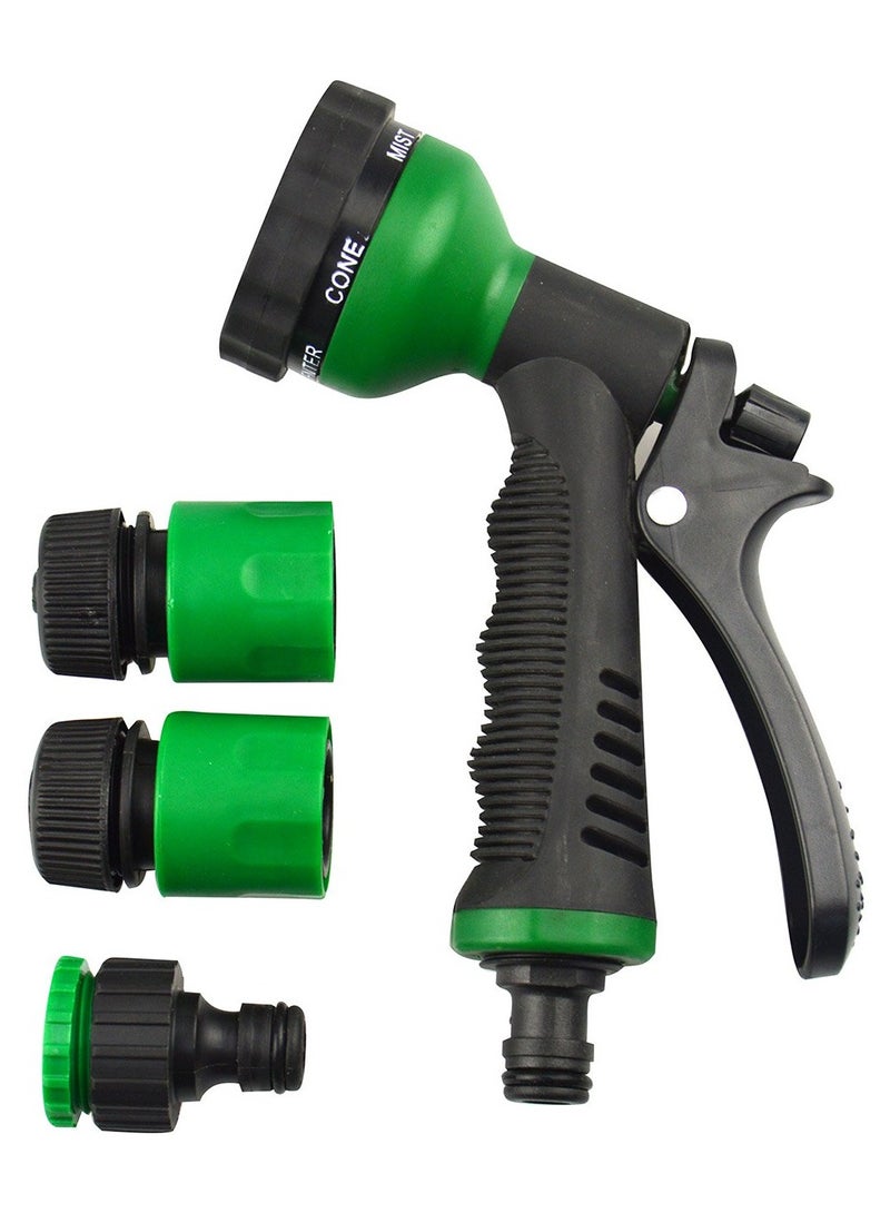 RENOVO Garden Water Hose Reinforced 1/2 Inch 15 Meter (GREEN) With  Garden Hose Spray Gun Kit - Image 3