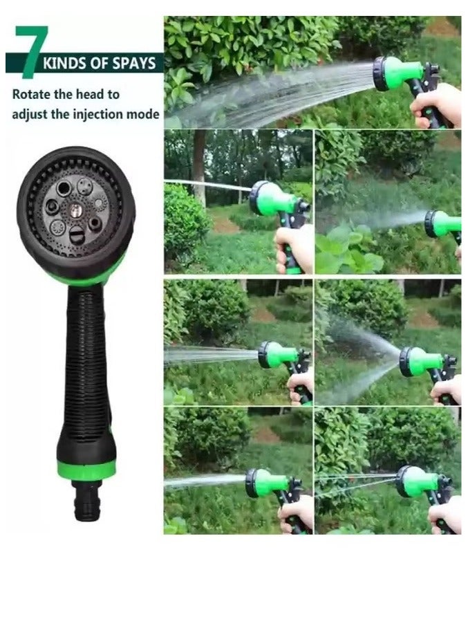 RENOVO Garden Water Hose Reinforced 1/2 Inch 15 Meter (GREEN) With  Garden Hose Spray Gun Kit - Image 4