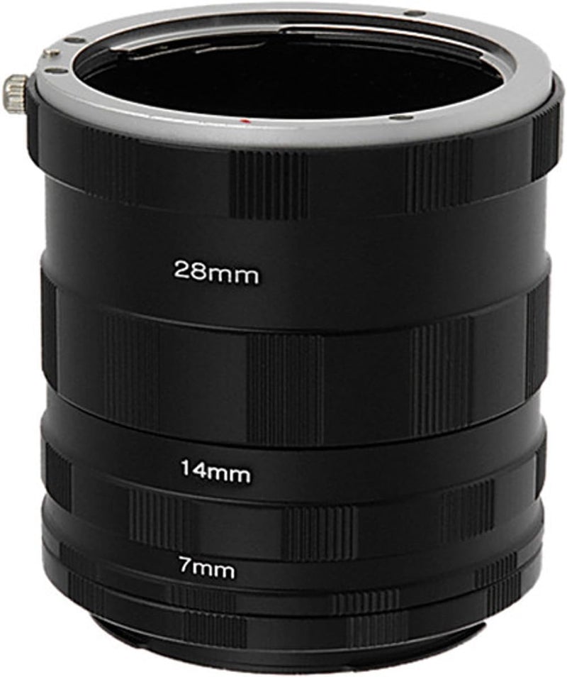 Fotodiox مجموعة أنابيب التمديد الماكرو من فوتوديوكس لكاميرات سوني A-Mount - أنابيب 7mm و 14mm و 28mm للتصوير الماكرو المتطرف - Image 1