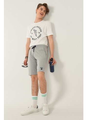 UCLA FOWLER Gray Men's Knitted Shorts  - Image 1