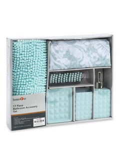 17-Piece Bathroom Set, Teal - pzsku/Z3888D0B801DDA43D5826Z/45/_/1712065321/fdad2ea2-96d0-4a52-a786-ebf9743c7555