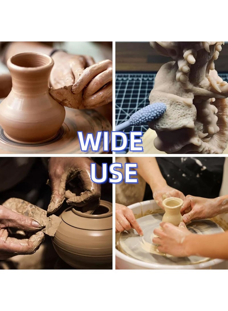 Barakah Clay Texture Tool Set, Clay Modeling Pattern Rollers Kit, Clay Embossing Hand Rollers, Rolling Pin, Clay Modelling Tools for Adults, Clay Crafting Kit (9-Piece) - Image 5