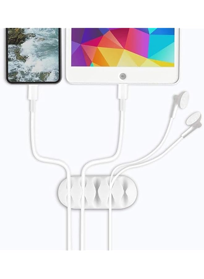 Green Tiger Multipurpose Cable Clips, Self Adhesive Cord Holders, Desk Cable Management Clips Wire Holder for Organizing Cables Cords, Wires Home, Office(20 Pack) - Image 5