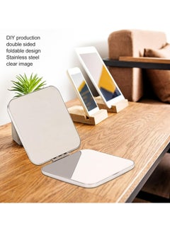 Oasisgalore Foldable Travel Mirror Led Mirror Cosmetic Mirror Desk Table Mirror for Pocket Travel  - Image 2