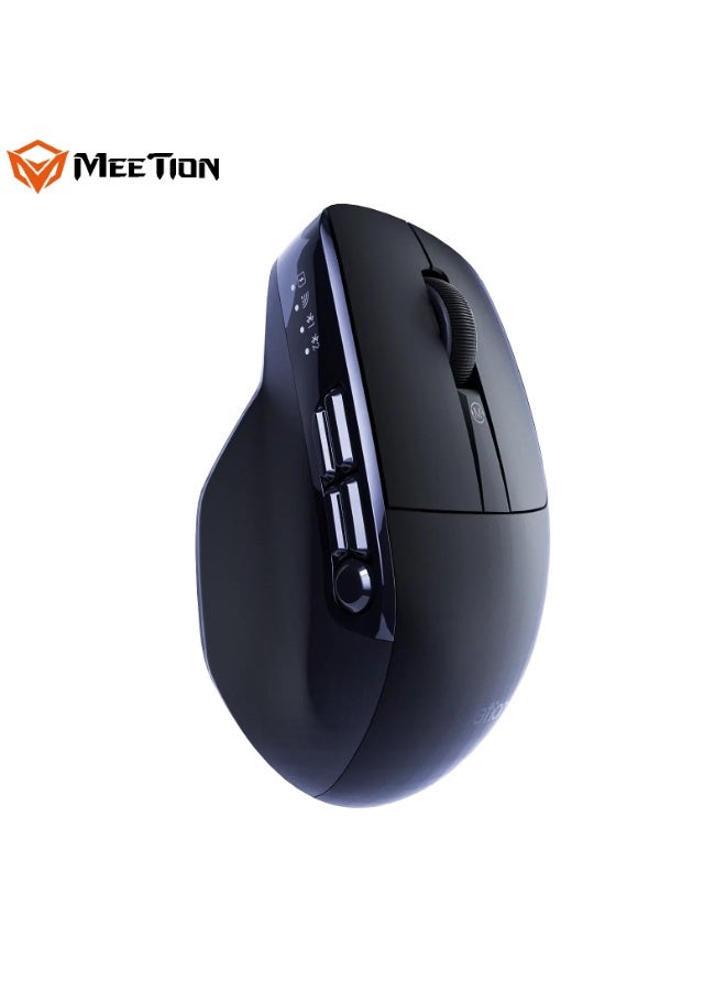 MEETION Programmable Triple Mode Wireless Mouse Anywhere3 Compatible On Any Surface Whisper Quiet Clicks Adjustable 6 levels DPI Smart Light Indicators Multi-Device Compatibility Tri-Mode Connectivity - Image 2