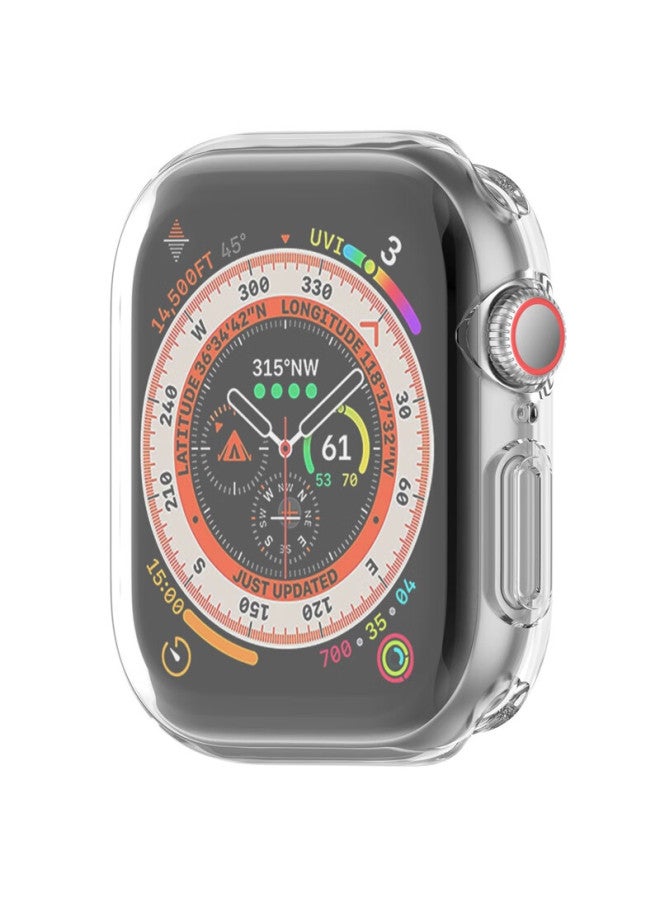 Kmaxai Compatible With Apple Watch S10 Protective Case + Screen Protector, Apple Watch 10 46mm Watch Face Protective Cover, Integrated Screen Film Case, Tpu Soft Rubber Watch Case, Transparent - Image 2