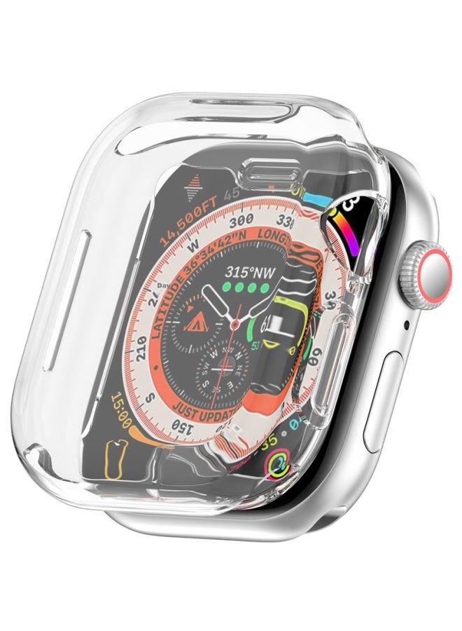 Kmaxai Compatible With Apple Watch S10 Protective Case + Screen Protector, Apple Watch 10 46mm Watch Face Protective Cover, Integrated Screen Film Case, Tpu Soft Rubber Watch Case, Transparent - Image 4