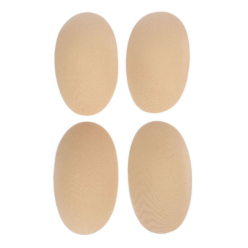2 Pairs Shoulder Pads Removable Self Adhesive Non Slip Shoulder Pads Skin Color for Womens Mens Clothing - Image 1