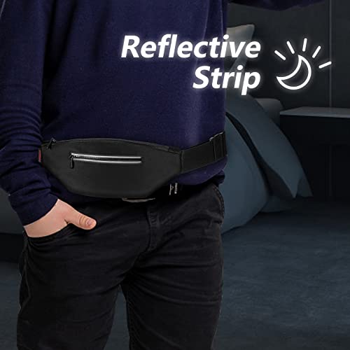 MEDMAX Diabetic Running Belt with Adjustable Waist, Insulin Pump Belt Holder Organizer Waist Pouch, Epipen Medical Fanny Pack Bag (Bag Only) (Black) - Image 4
