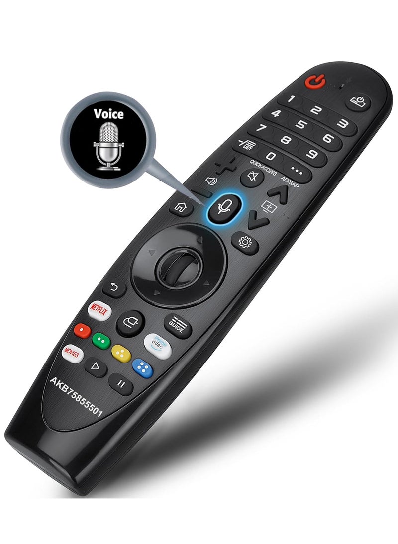 SMART SOURCE LG Voice Magic Remote Control Replacement for LG-Smart-TV Compatible With AN-MR20GA AN-MR19BA For LG UHD OLED QNED NanoCell 4K 8K Models With Google/Alexa Voice Recognition and Pointer Function  - Image 1