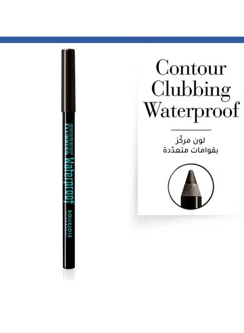 BOURJOIS PARIS Contour Clubbing Waterproof Eye Pencil Eye Liner 41 Black Party. - Image 5